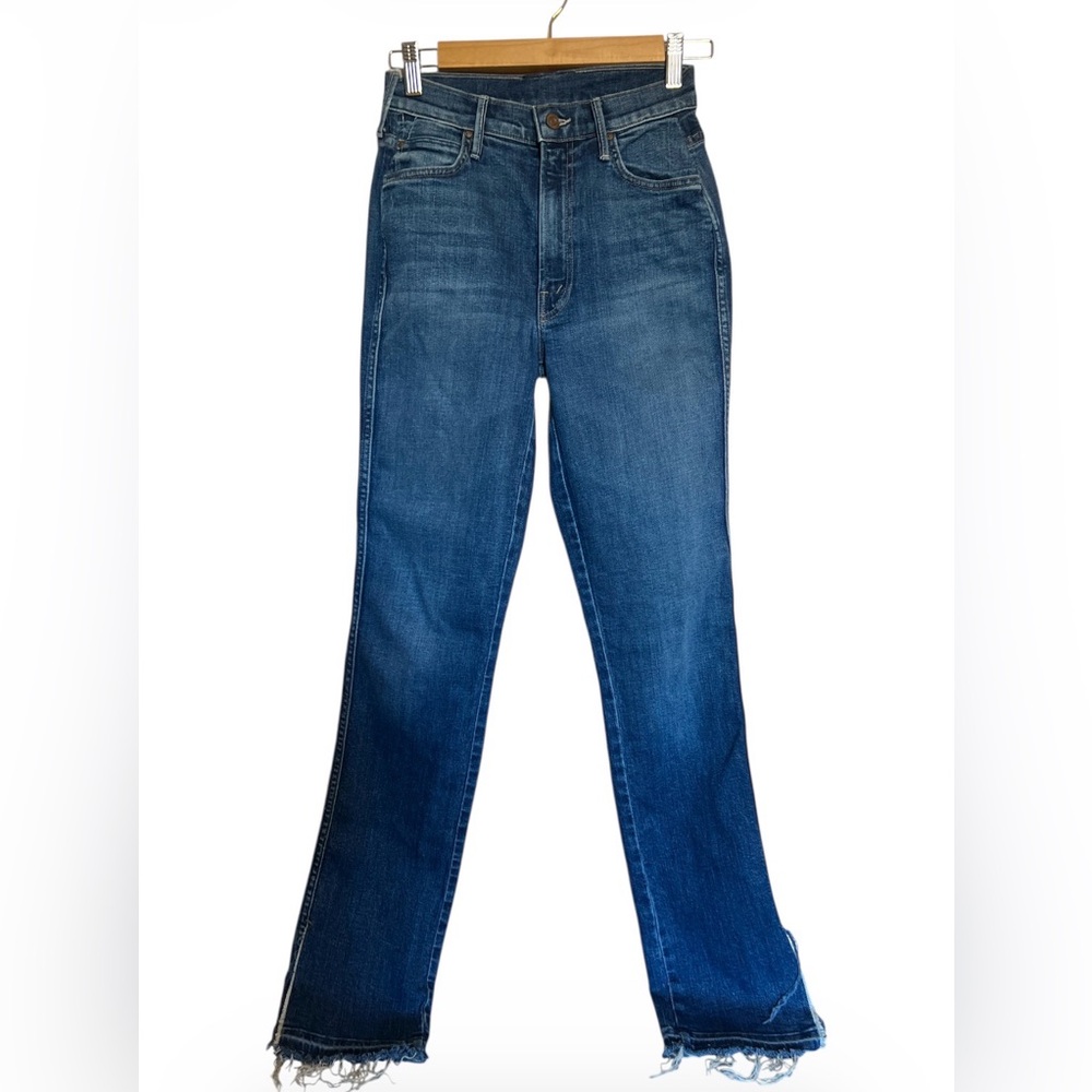 MOTHER Blue Women's Jeans 13” waist lying flat